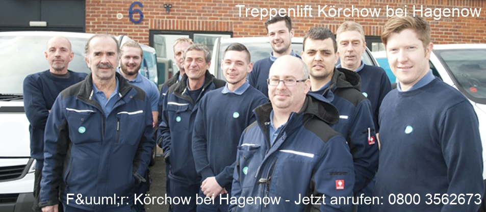 Treppenlift  Körchow bei Hagenow